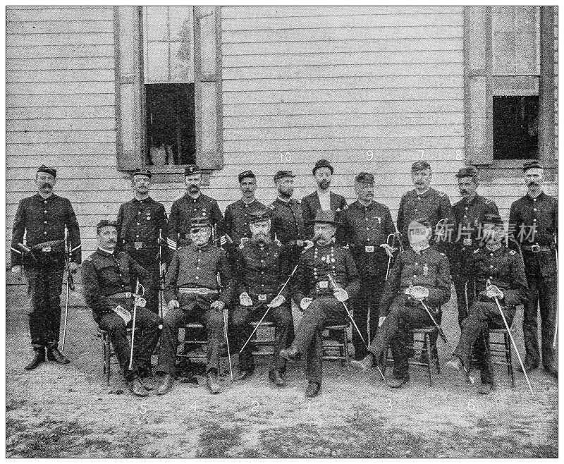 古董图片:宾夕法尼亚州国民警卫队及其前身，宅基地总部
