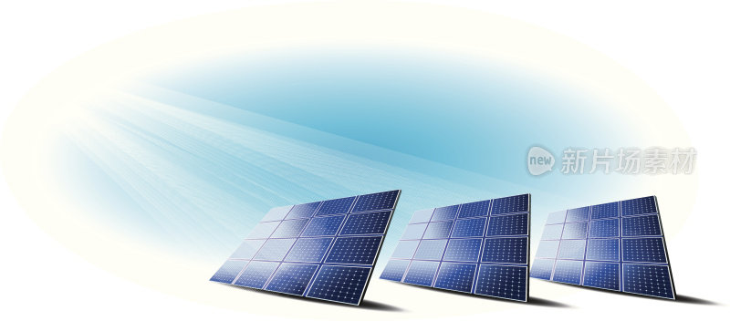 可再生能源-太阳能板