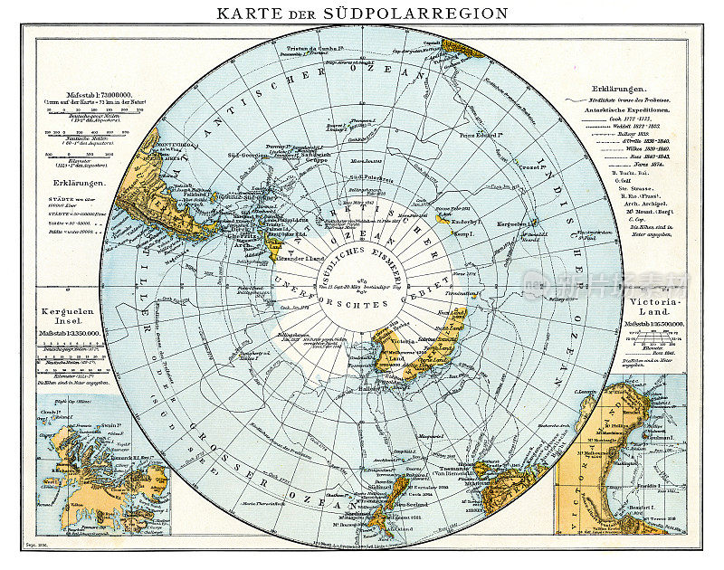 1896年南极地区地图