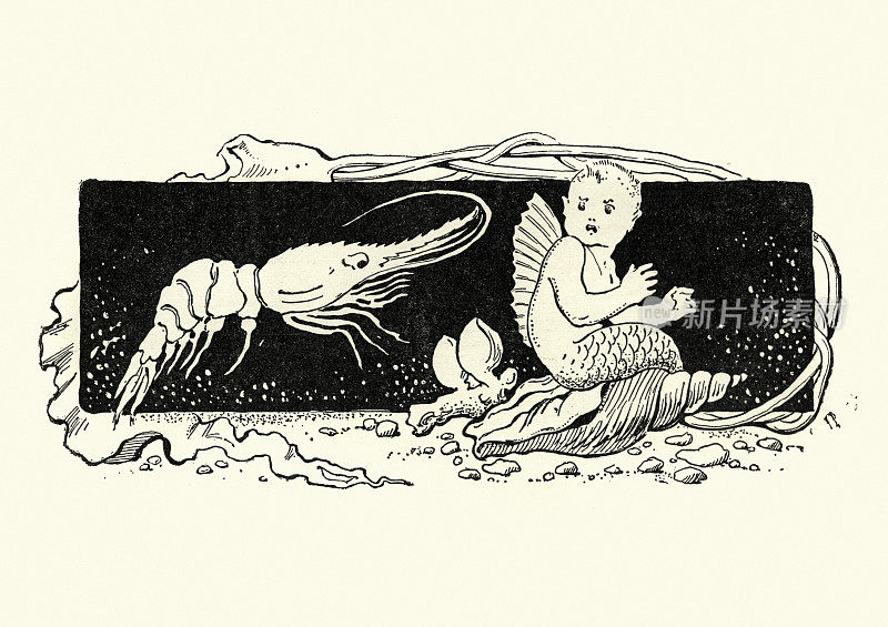 小虾和小美人鱼，童话故事