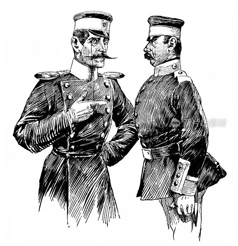 两个普鲁士军官之间的谈话