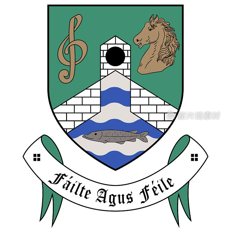 爱尔兰卡尔布莱尼市的盾徽