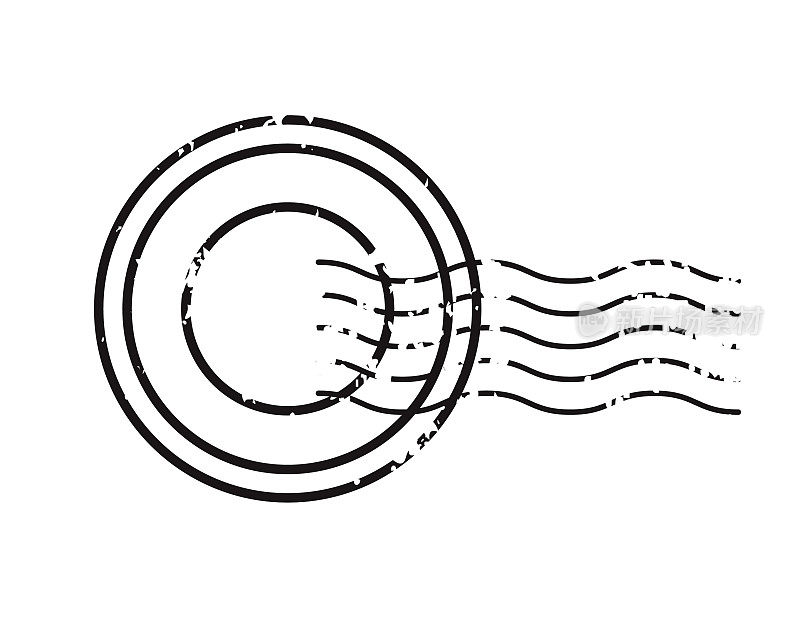 古邮戳邮票图标