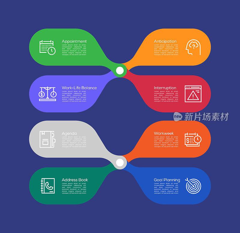 时间管理信息图设计