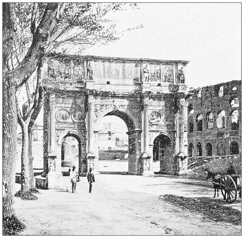 罗马古玩旅行照片:君士坦丁拱门