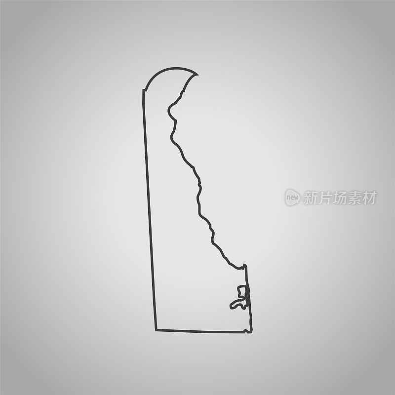 特拉华州的地图