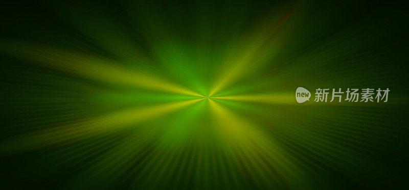 抽象的背景，效果镜头光晕与绿色和黄色的梯度。