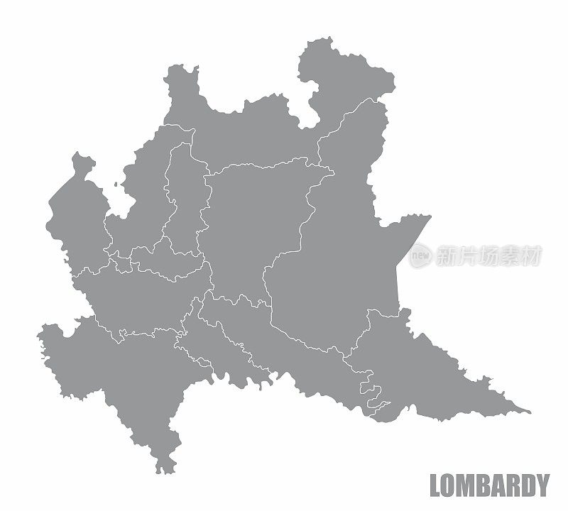 伦巴第地区地图