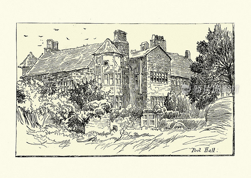 普尔厅,埃尔斯米尔港,17世纪英国乡村别墅