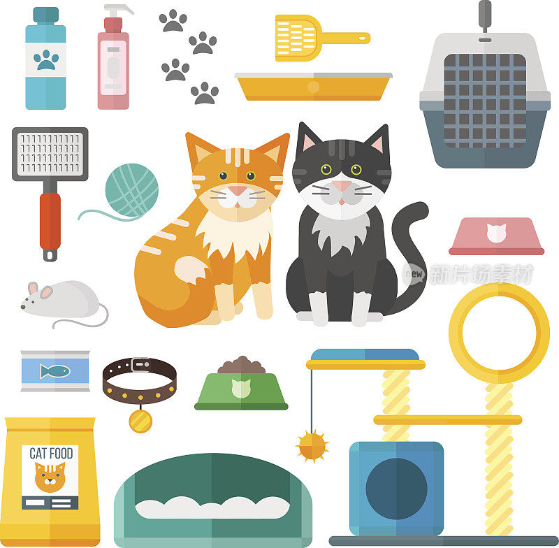 宠物用品，猫配件，动物设备，护理，美容工具载体