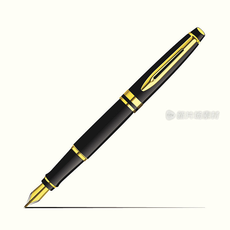 金色的钢笔