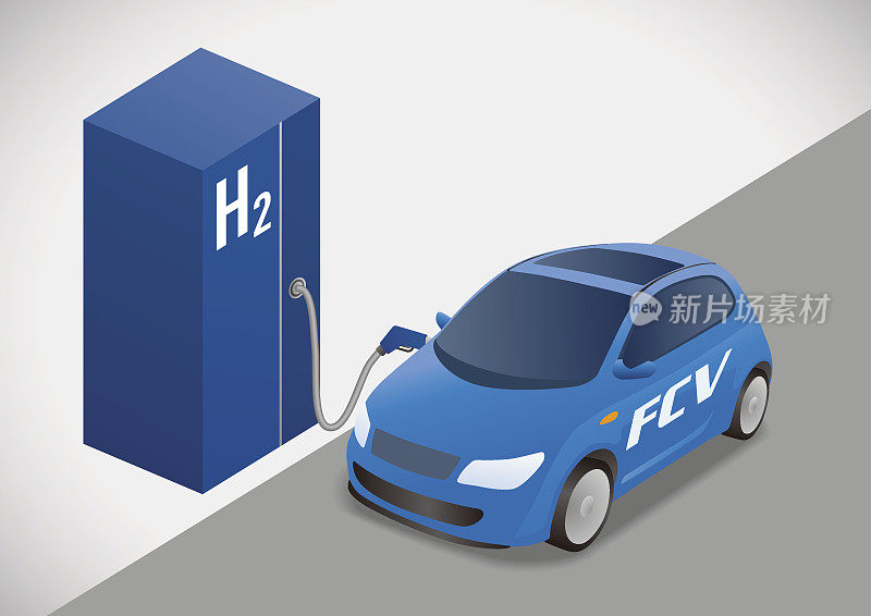 燃料电池汽车和氢气站