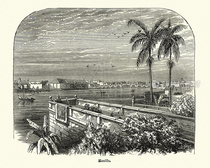 马尼拉，菲律宾，19世纪