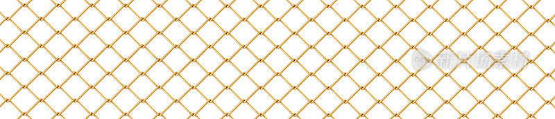 金色金属栅栏网，花纹金色钢丝网