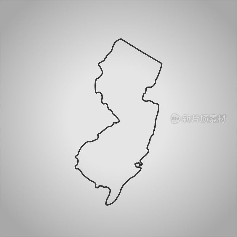 新泽西州地图