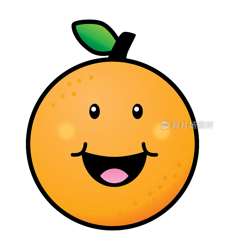 可爱的微笑橙子