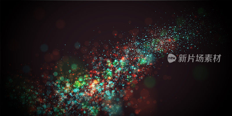 豪华闪闪发光的黑色背景