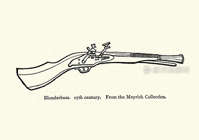 武器，火器，17世纪的大口径手枪