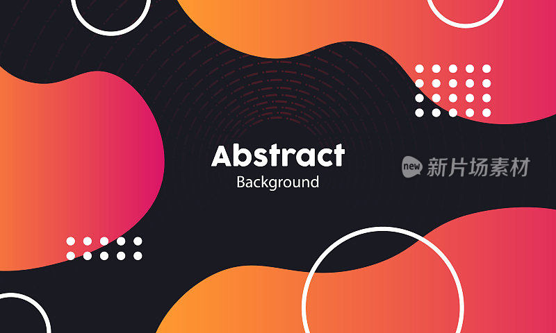 现代色彩丰富的几何形状和物体