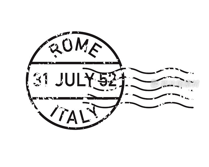 复古邮戳邮票图标