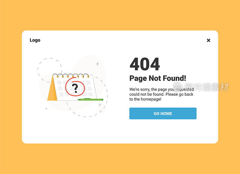 404错误旗帜