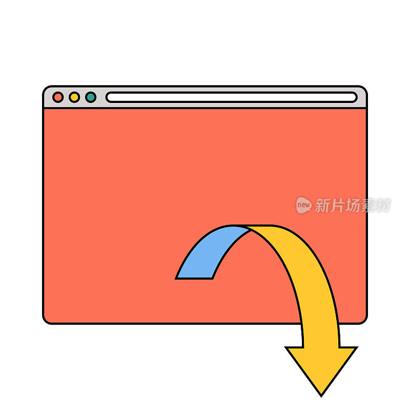 Web浏览器箭头符号