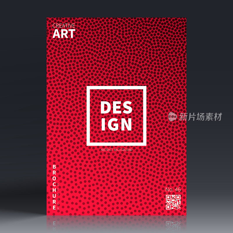 宣传册模板排版,红色封面设计,商业年报,宣传单,杂志