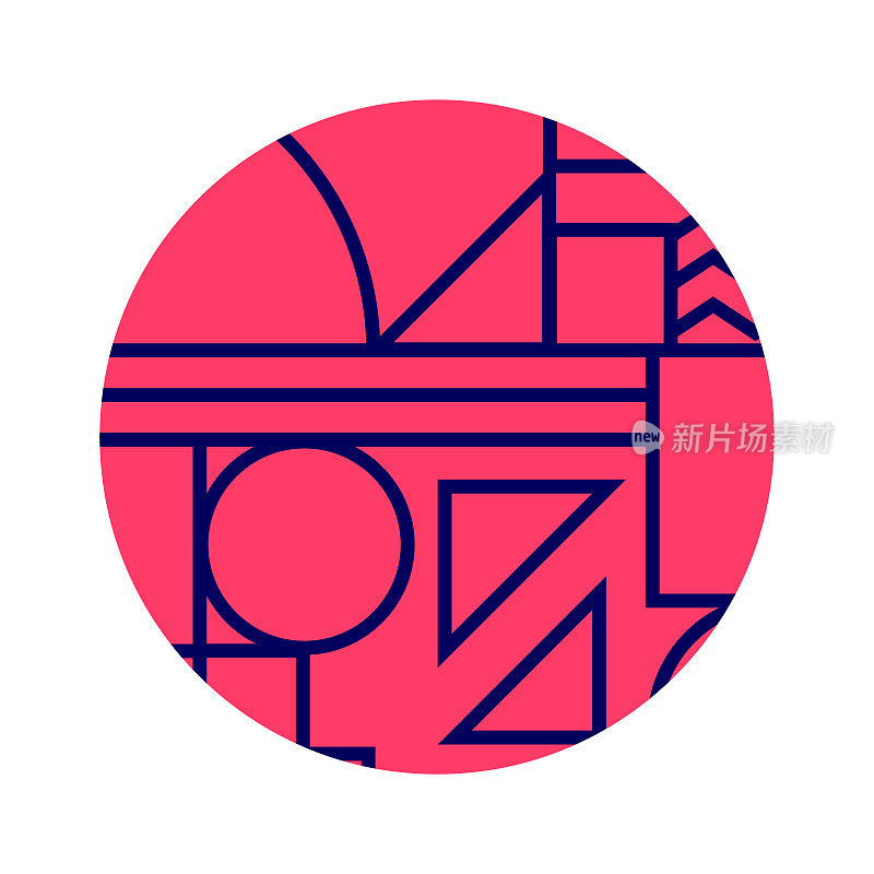 现代抽象背景圆设计