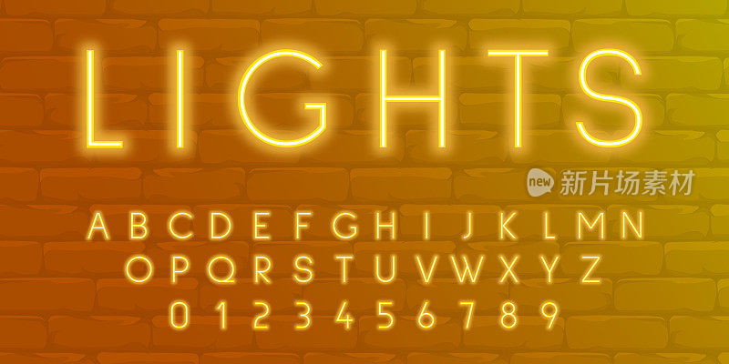 neon-light-3d-alphabet