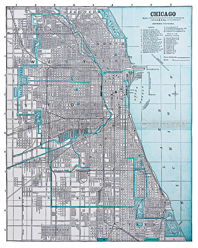 1892年芝加哥地图