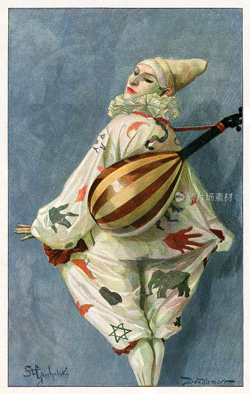 皮埃罗与仪器绘画1897年