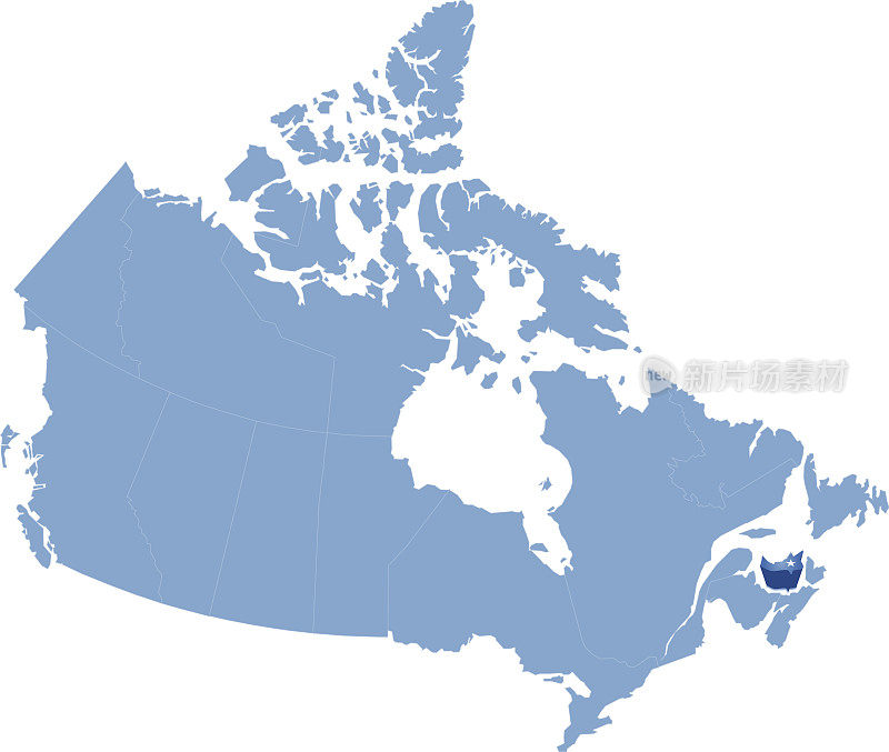 加拿大地图-爱德华王子岛省