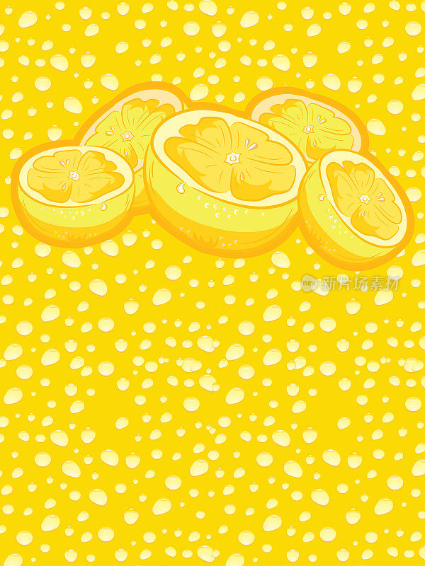 柠檬滴背景