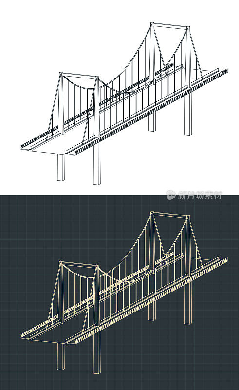 斜拉桥等距设计图