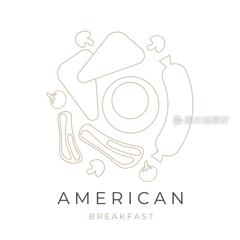 美式早餐排队艺术