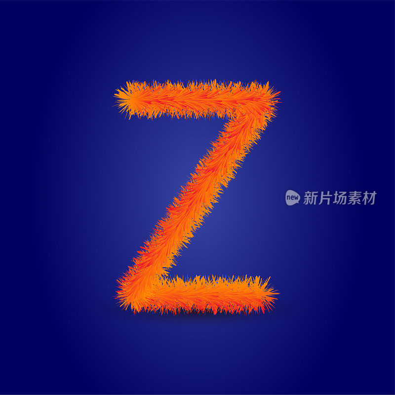 皮草中的字母Z。