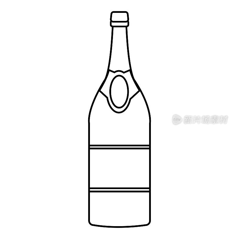 香槟酒瓶图标