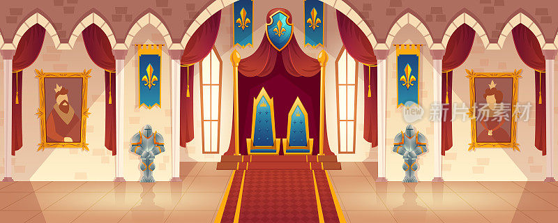 向量城堡王座大厅，皇家宴会厅内部