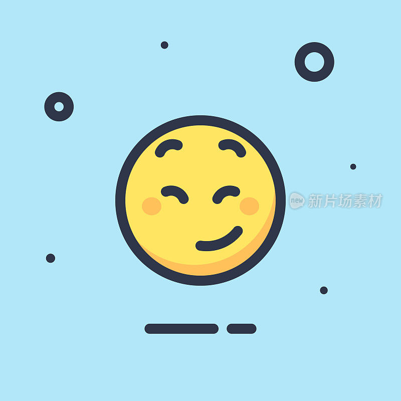 Emoticon平面设计颜色背景