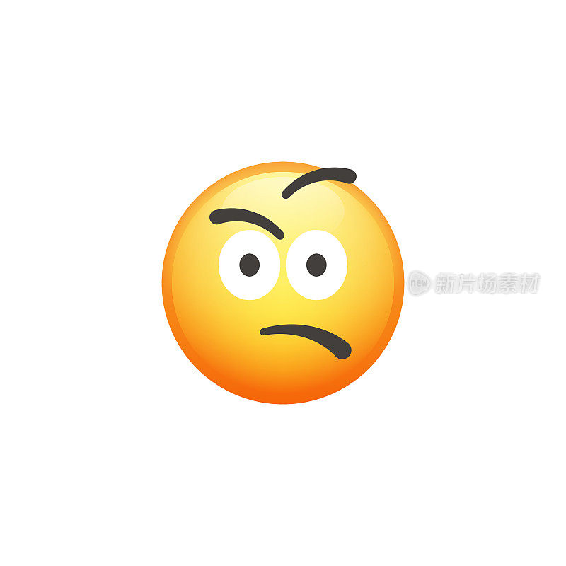 Emoticon裁剪设计元素可爱和色彩渐变