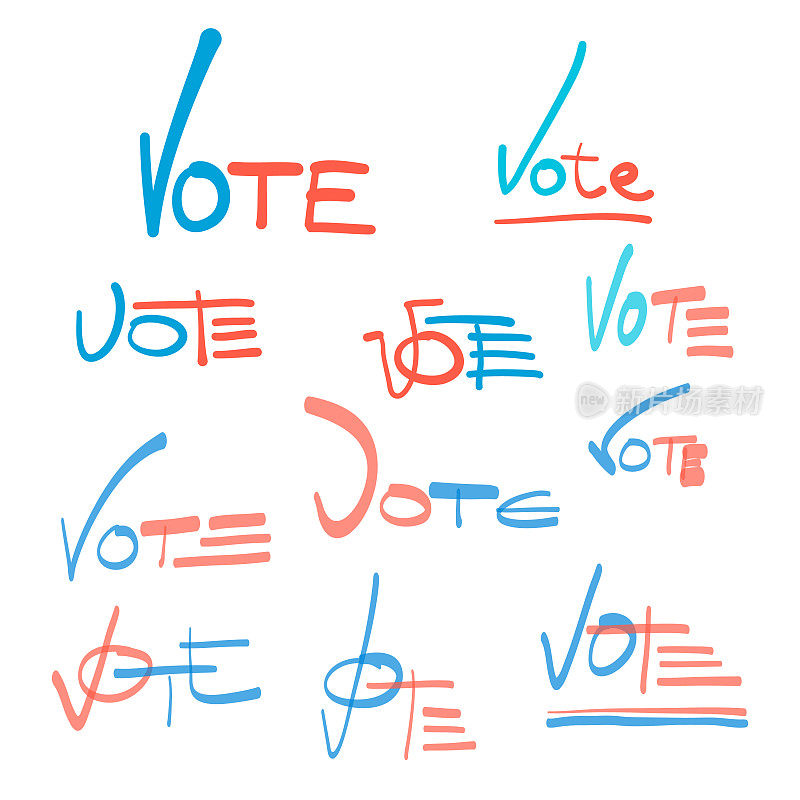 投票手写符号