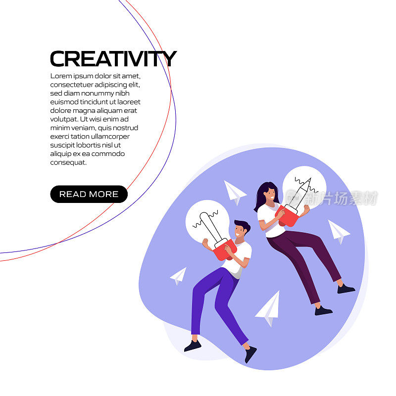 创意概念矢量插图网站横幅，广告和营销材料，在线广告，商业演示等。