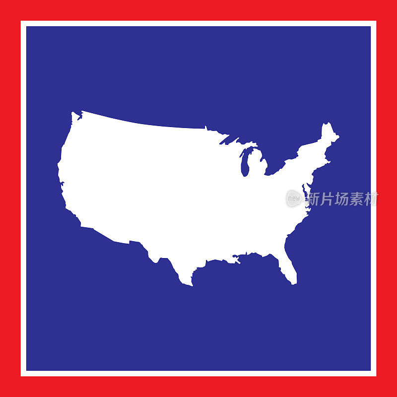 美国广场地图图标