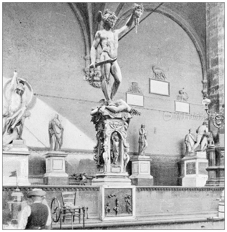 佛罗伦萨和托斯卡纳的古董旅行照片:本维努托・切利尼的珀尔修斯