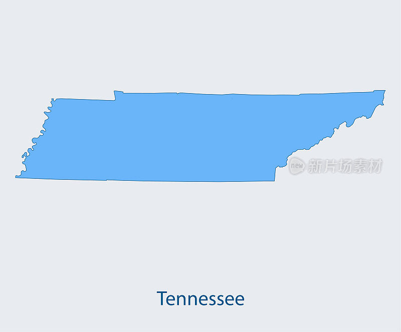 田纳西州的地图