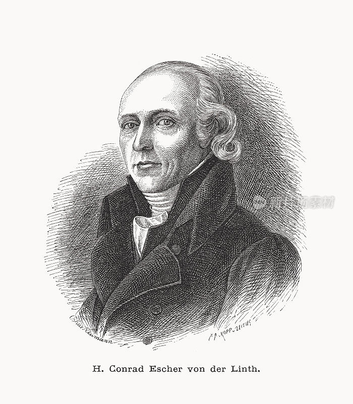 汉斯・康拉德・埃舍尔・冯・德・林特(瑞士科学家，1767-1823)