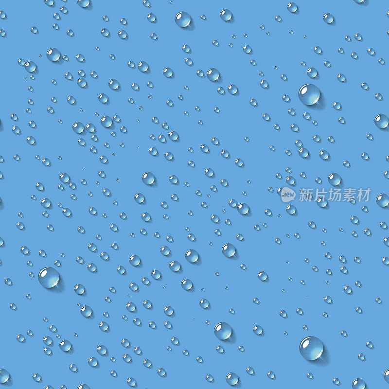 水透明滴无缝图案