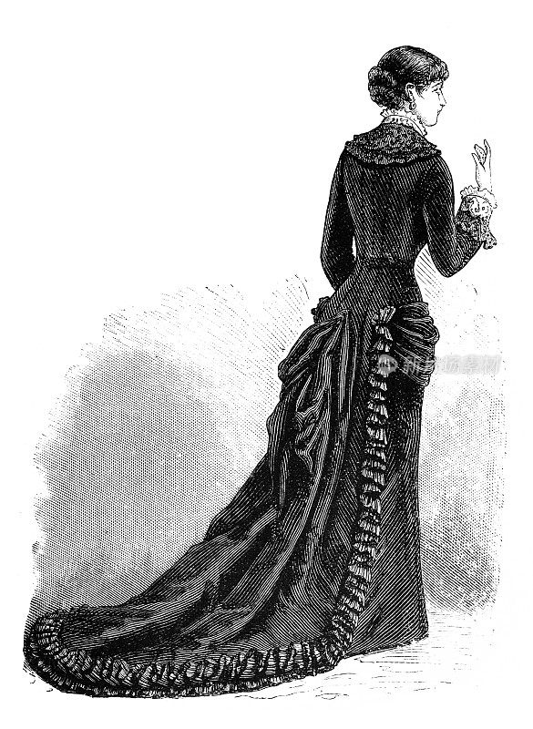 维多利亚时代的时尚女人