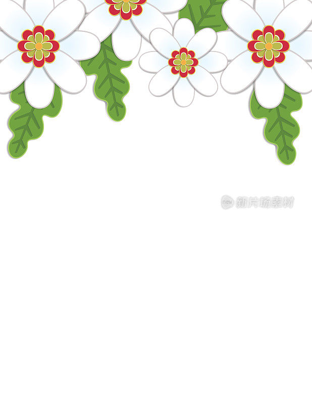 中国新年剪纸花