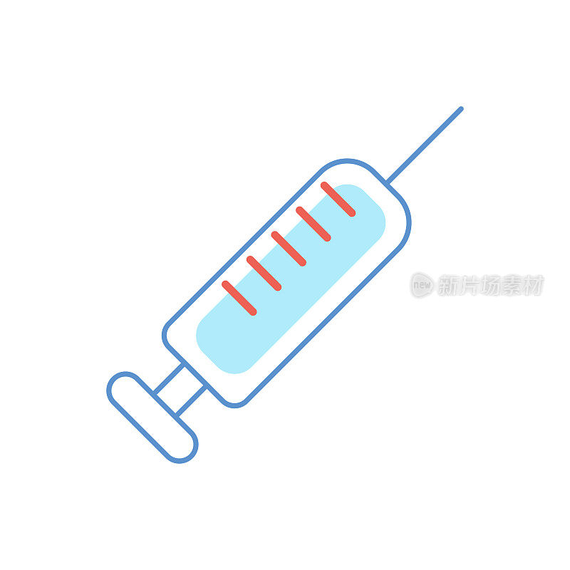 疫苗注射器图标设计